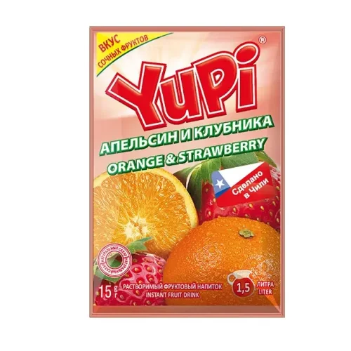 Напиток Yupi апельсин-клубника