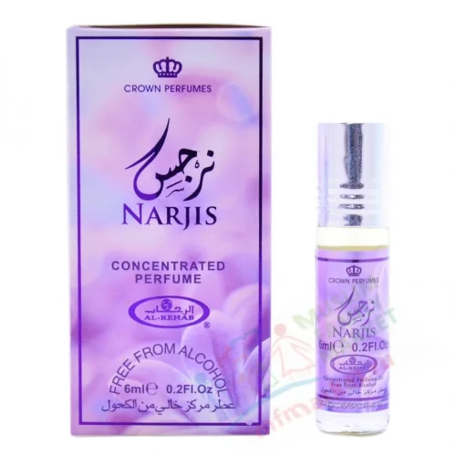 Масляные духи парфюмерия Оптом Narjis Al Rehab 6 мл