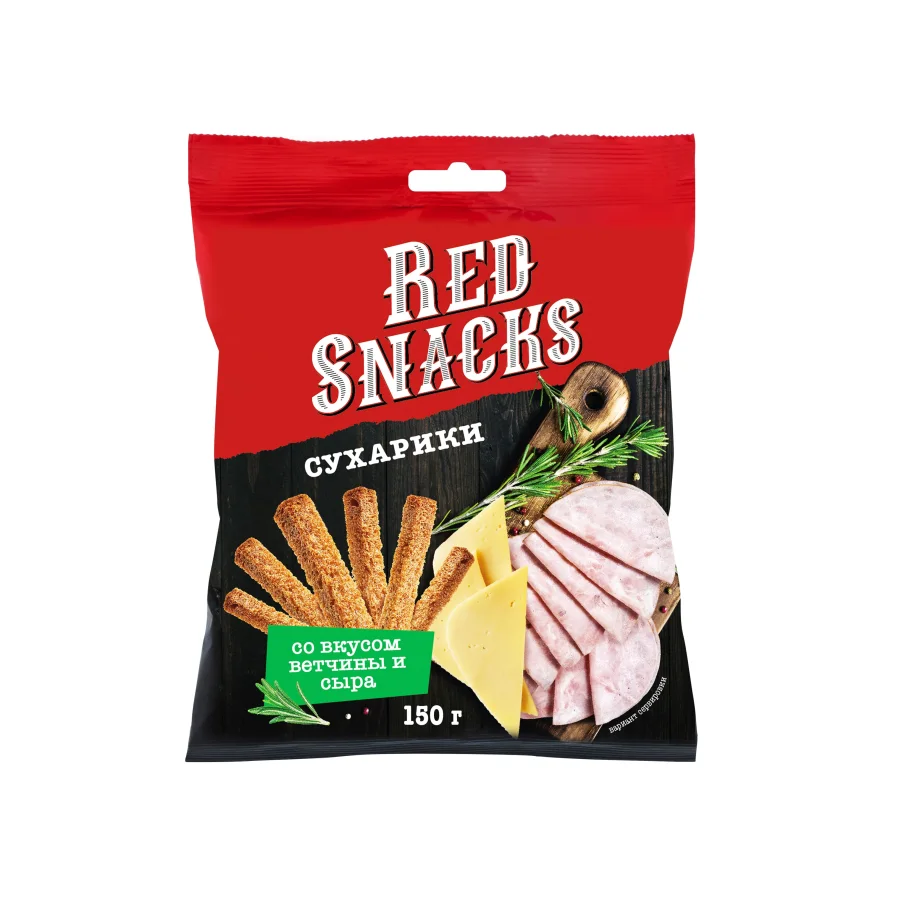Crackers Red Snacks Ham and cheese, 150g
