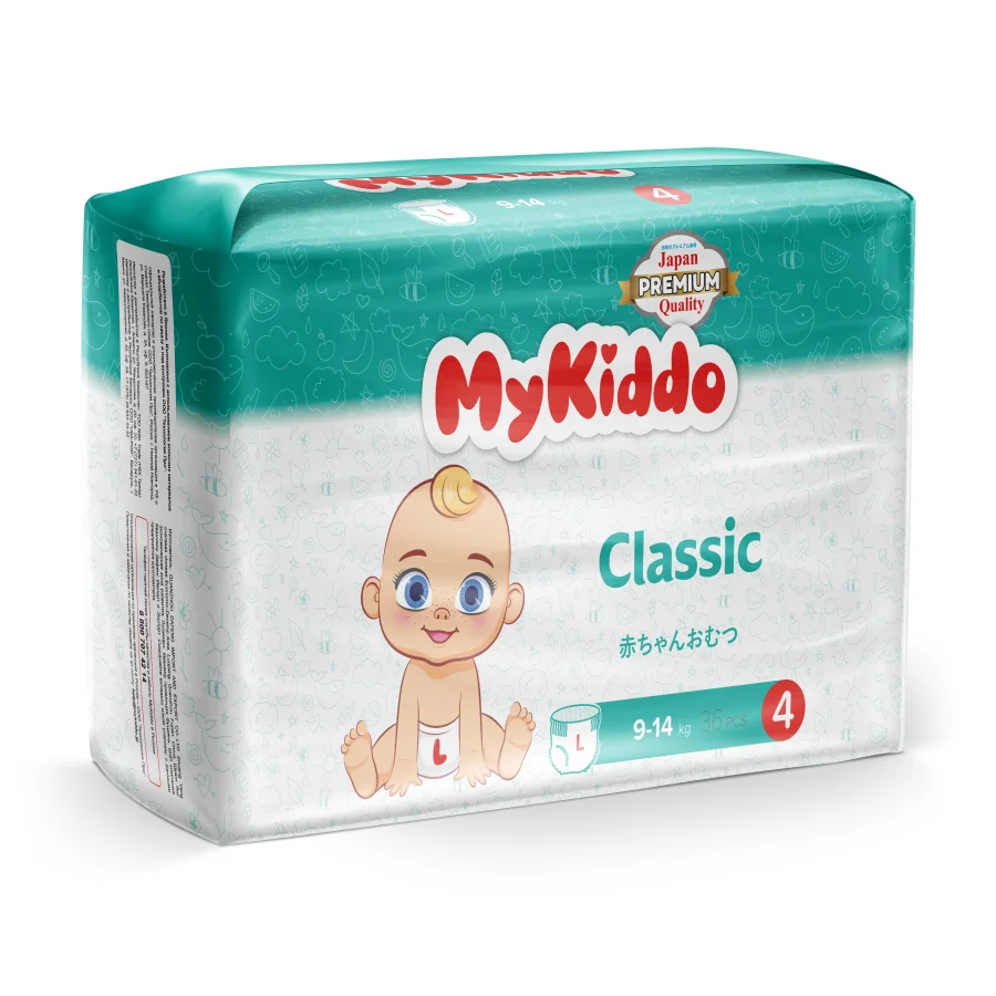Подгузники-трусики для детей MyKiddo Classic L (9-14 кг) 36 шт