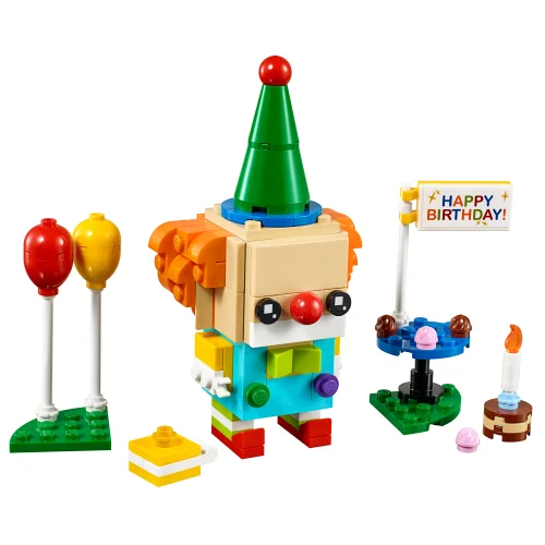 Конструктор LEGO BrickHeadz Сувенирный набор Клоун на день рождения 40348