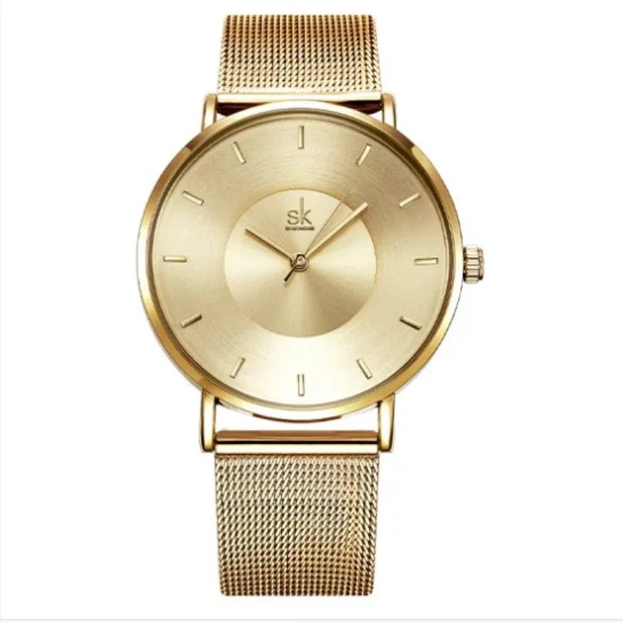 SHENGKE Shengke Casual Women's Watches with Mesh Belt Quartz Women's Watches Wholesale Foreign Trade Hot Goods Direct Delivery K0059
