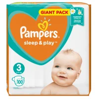 Подгузники Pampers Sleep & Play 6-10 кг, 3 размер, 100 шт.