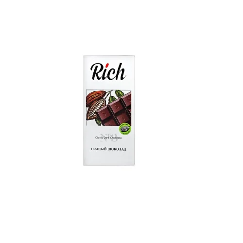 RICH Dark Chocolate in cardboard 70g/10pcs/60pcs