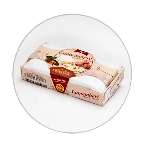 Cheese with mold Camembert with nut
