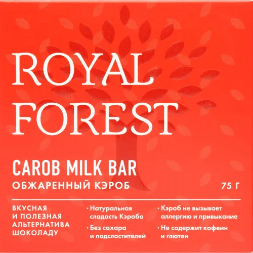Шоколад из обжаренного кэроба , 75 гр./Royal Forest