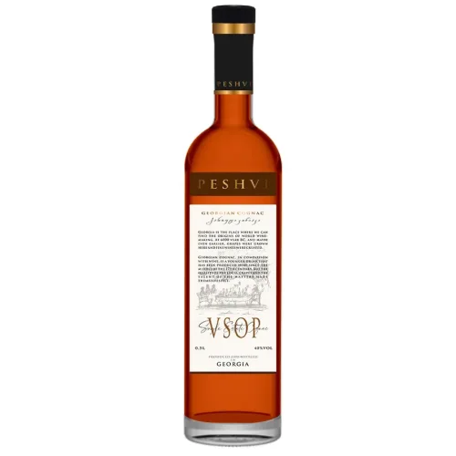 Georgian brandy «5 year old« Exposure 5 years «Peshvi« series 40% 0.5