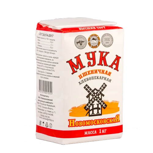 Wheat flour "Novomoskovskaya" in/with GOST, 1 kg