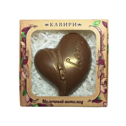 Фигурка из шоколада Сердце с замочком