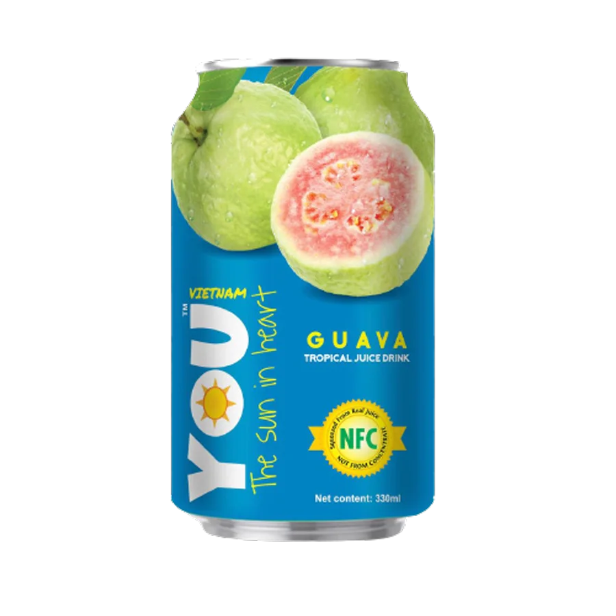 Tropical Drink YOU VIETNAM negaz.  with Guava juice 0.33 l. w/ b 24 pcs.