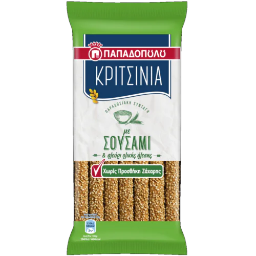 Палочки хлебные с кунжутом без сахара  KRISPIES 170 г