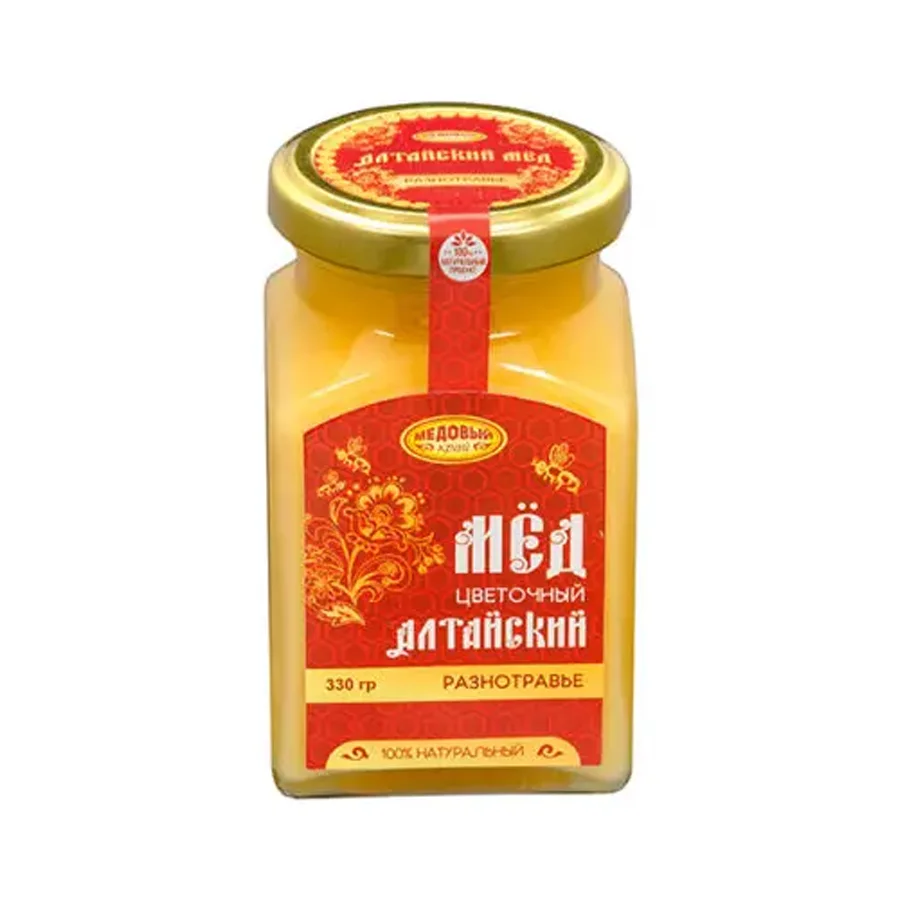 Алтайский мёд разнотравье, 330 гр