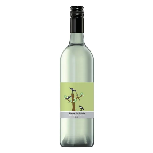 Вино защищенного географического указания сухое белое Совиньон Блан, регион Юго-Восточная Австралия .Товарный знак Three Jailbirds.  Год урожая 2020  12,5% 0,75