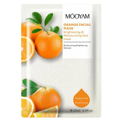 Brightening and moisturizing mask with Mooyam orange extract