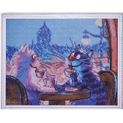 Алмазная мозаика «Коты на свидании» LG273