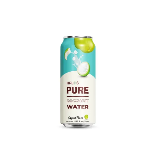 Halos/OEM Coconut Water Drink Original Flavor in 330ml Can 