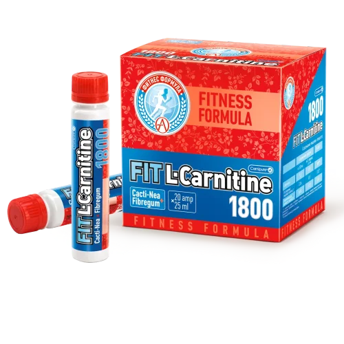 Жиросжигатель  Fit L-Carnitine 1800 L-карнитин жидкий Похудение Сушка 