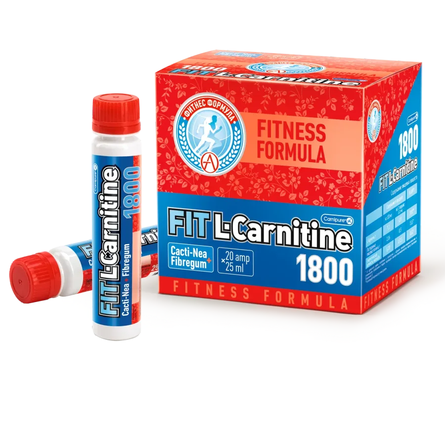 Жиросжигатель  Fit L-Carnitine 1800 L-карнитин жидкий Похудение Сушка 