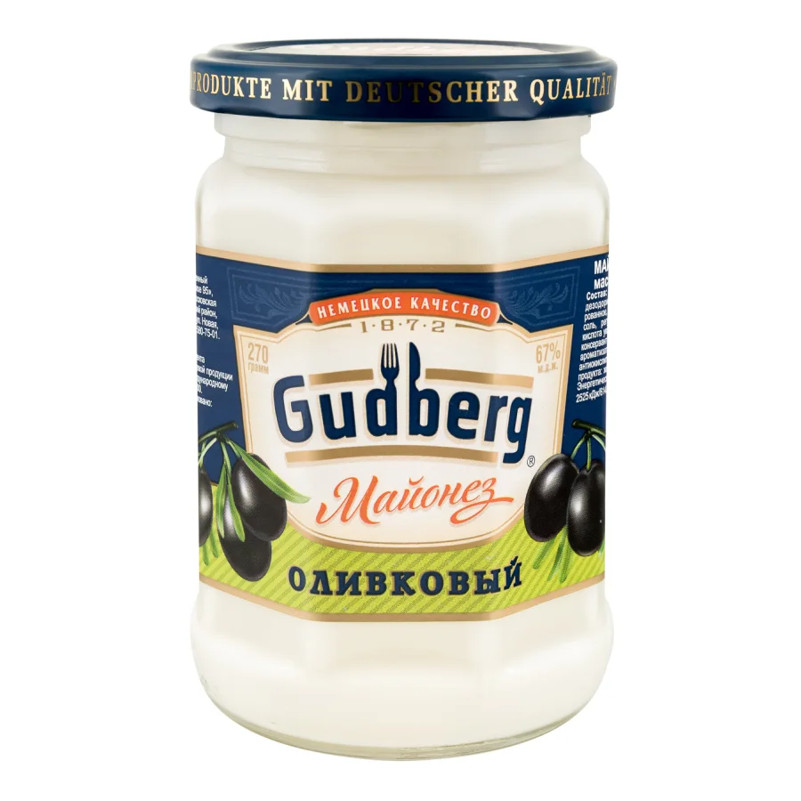 Olive Mayonnaise "Gudberg" glass 67%