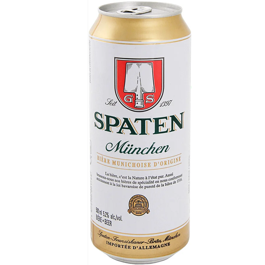 Пиво Шпатен Мюнхен (Spaten Munchen) светлое 0,5 л банка