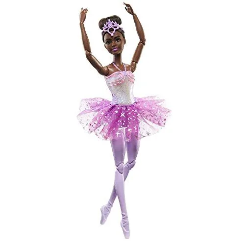 Ballerina Twinkling Lights (Africa) Barbie Dreamtopia Doll Mattel HLC26 