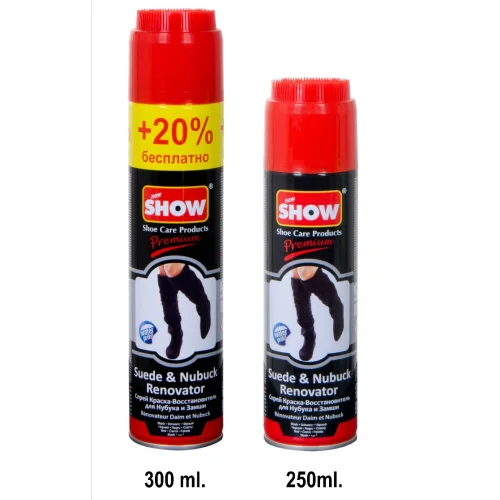 "Show" Spray paint-restorative for suede and nubuck