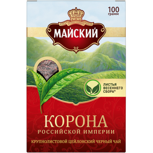  May tea "Crown of the Russian Empire" black large-leaf 100g