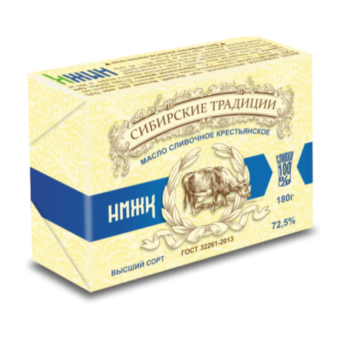 Масло Сибирские традиции 72,5% 180 гр