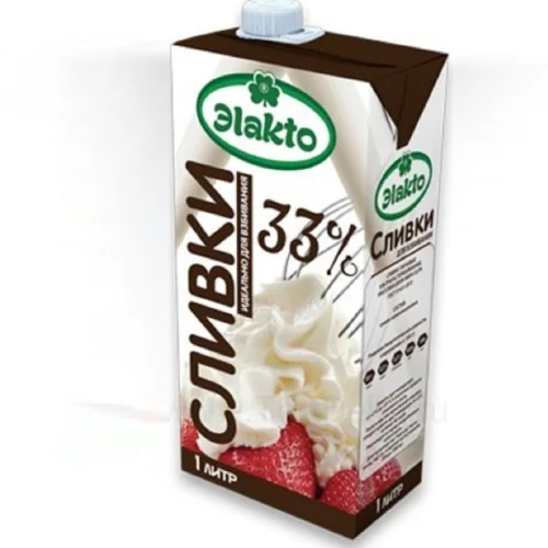 Cream "Elakto" 33%, (1 liter)