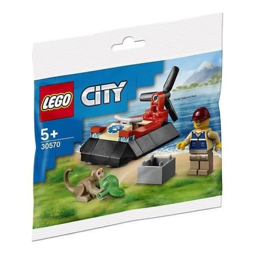 Конструктор LEGO City Спасательное судно на воздушной подушке для зверей 30570