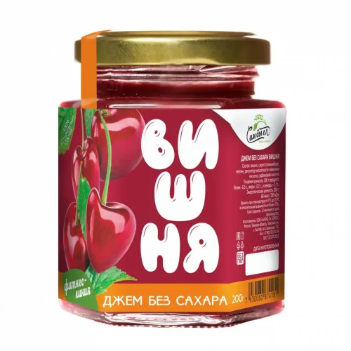 Cherry jam without Bachar 200 g.FITNESS LINE I would eat myself