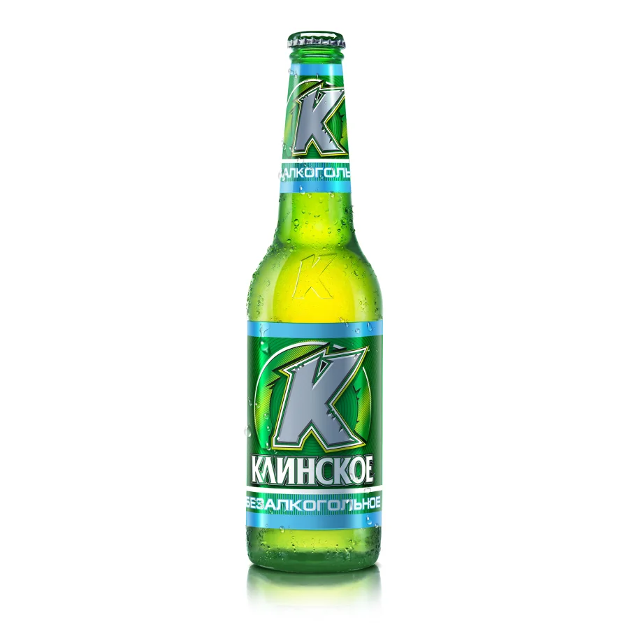 Пиво Клинское безалкогольное, 0.5л, с/б