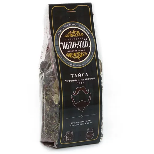 Сибирский Иван-чай пресованный «Тайга», в пачке, 85гр