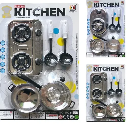 Kitchen dishes set with tiles