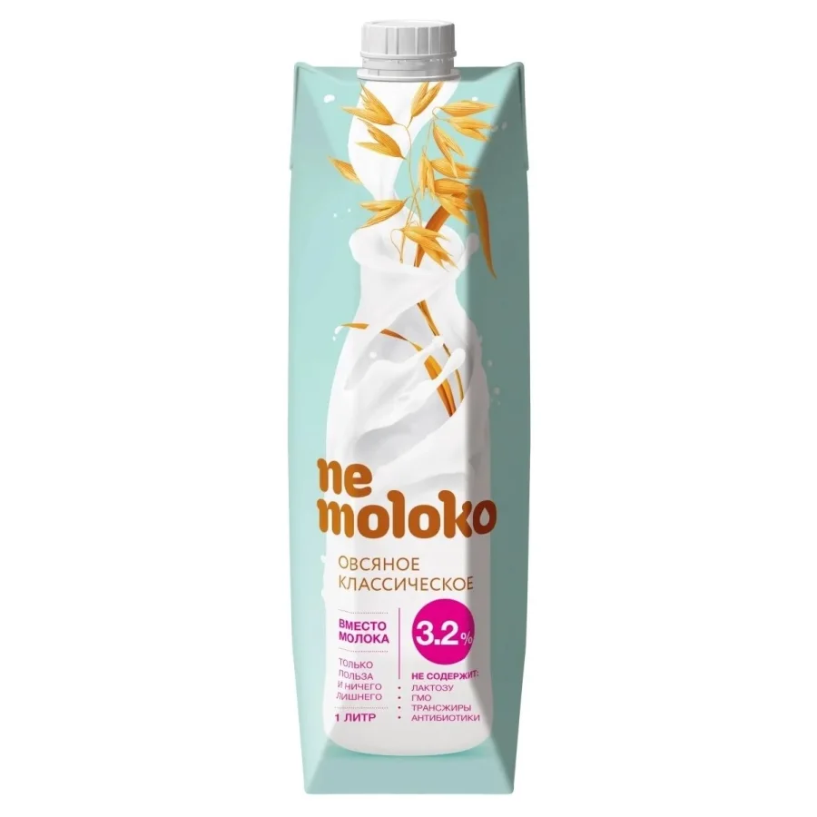 Nemoloko classic Oatmeal drink 3.2%, 1L, t/p