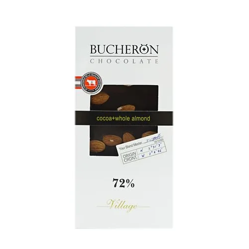 Bitter Chocolate Bucheron with whole almond