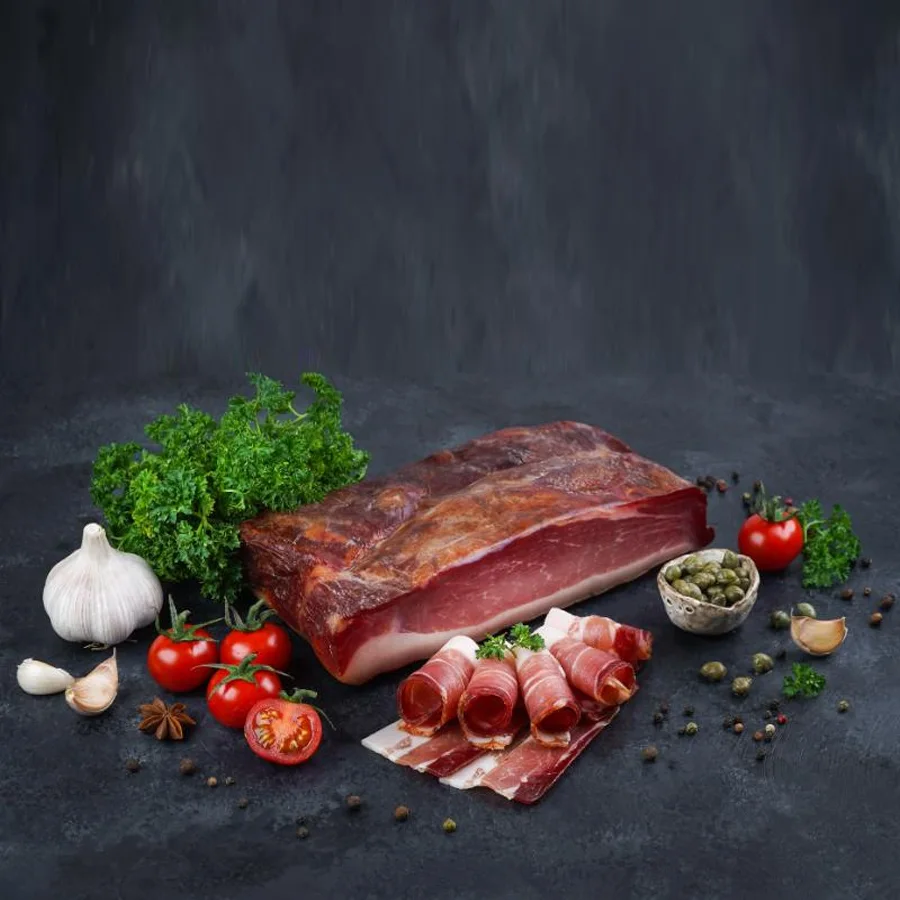 Speck pork ham, similar to Prosciutto, but with a pronounced smoked flavor wholesale