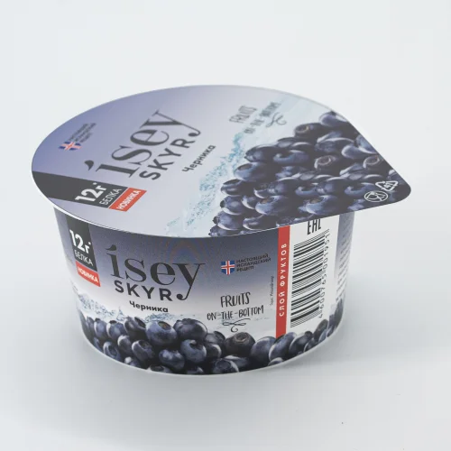 Icelandic Skir layered with blueberries ISEY SKYR 1.2%, 140g