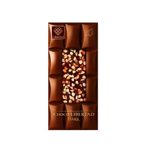 Dark chocolate with roasted almonds, T.M. “Libertad", 80 gr.