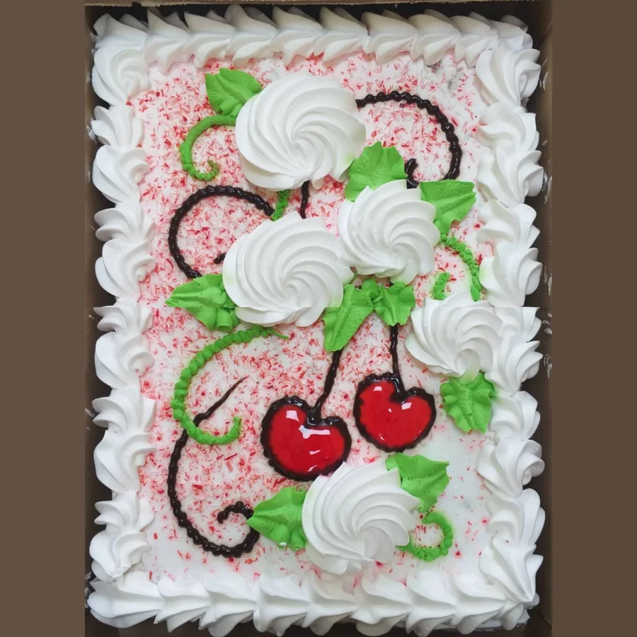Cake Biscuit Cherry Garden