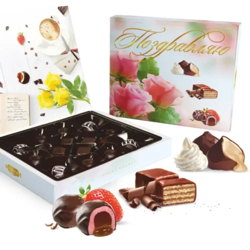 Set of candies «Congratulations« 230 g in a hylze with an individual design