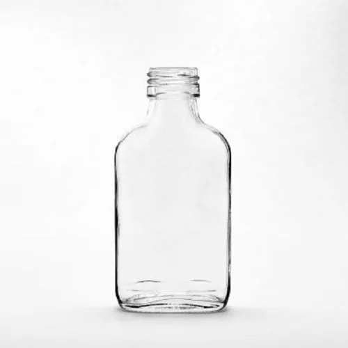 Бутылка стеклянная фляжка 100 мл под винтовой колпак 28 мм