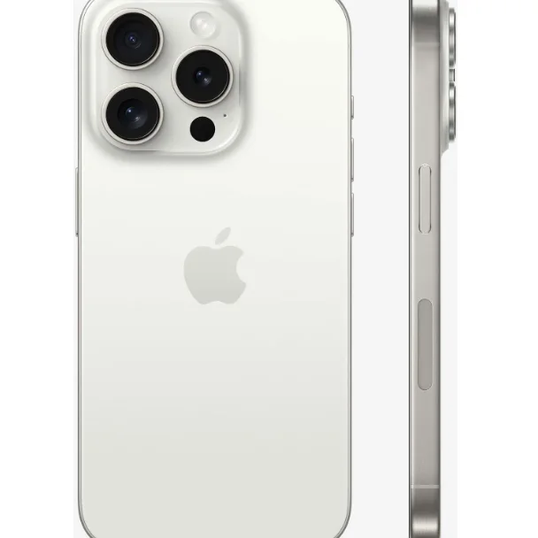 Apple iPhone 15 Pro 128 GB Smartphone, Dual nano SIM, White Titanium