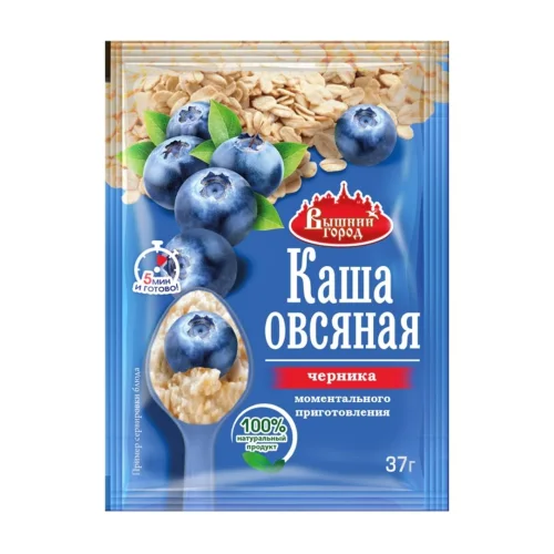 Oatmeal porridge "Vyshny gorod" with blueberries, pack37g