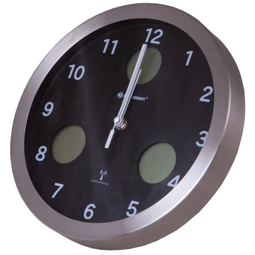 Weather Station (Wall Clock) Bresser Mytime IO, 30 cm, Black