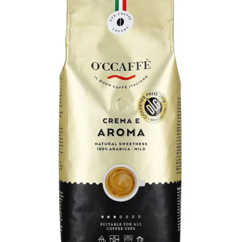 Кофе в зернах O'CCAFFE Crema e Aroma 100% Arabica, 1 кг (Италия) 