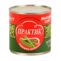 Зелёный горошек "Практик" 400 гр ГОСТ, ВС