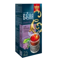 Black tea with chamber and souls, tea workshop century, packaged (25 pcs.)