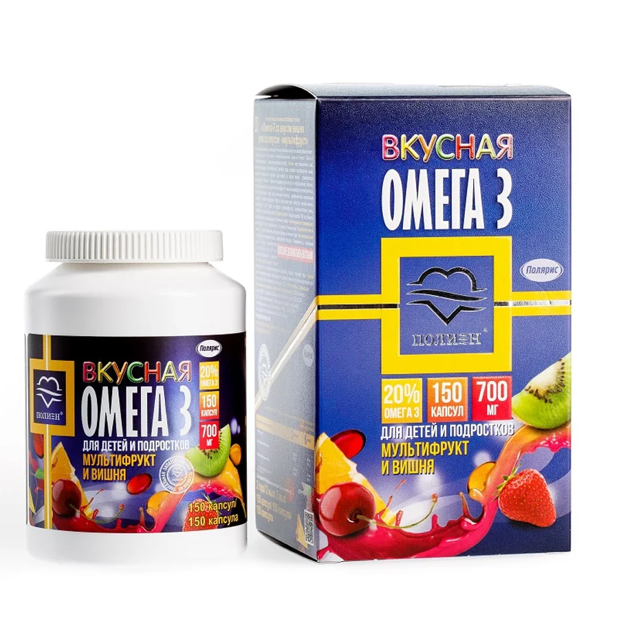Delicious Omega-3 with cherry flavor