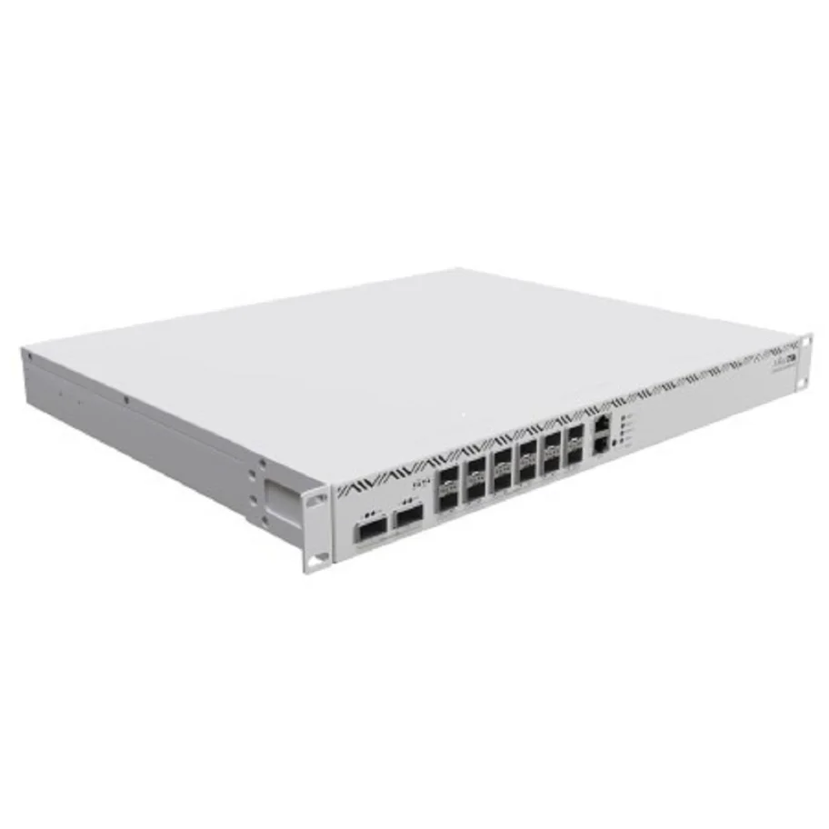 MikroTik CCR2216-1G-12XS-2XQ Маршрутизатор 1*RJ45 1Гбит, 12*SFP28 25Гбит, 2QSFP28 100Гбит, 16ГБ RAM, 2*m.2 Sata
